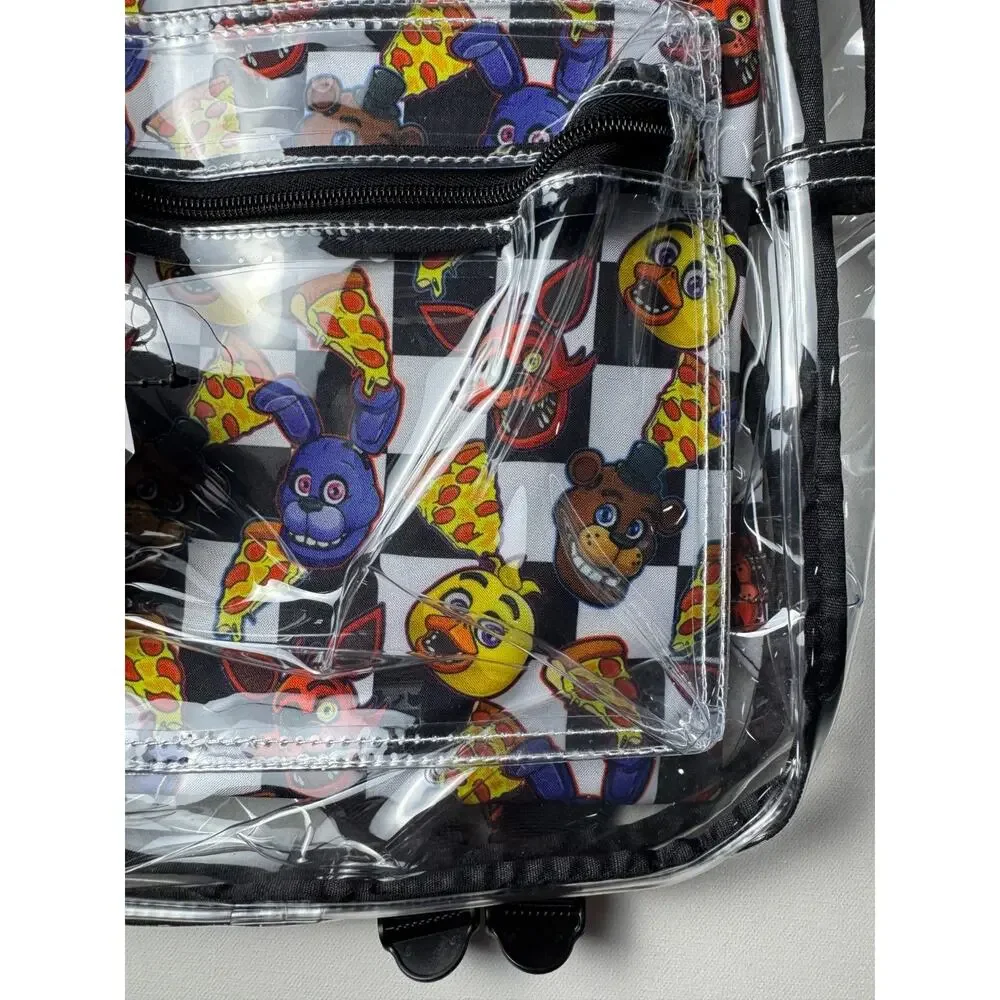 Five Nights at Freddy's Clear Backpack Bioworld FNAF Stadium Bag Tech Sleeve NWT